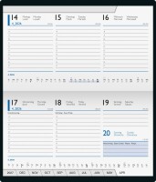 2026 Brunnen Taschenkalender 755 A6 quer sw
