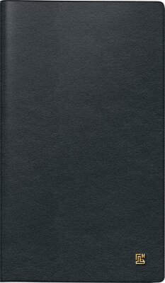 2026 Brunnen Taschenkalender 756 A6 Leder sw