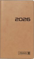 2026 Brunnen Taschenkalender 758 A6 braun