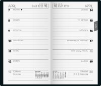 2026 Brunnen Taschenkalender 758 A6 bordeaux