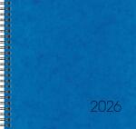 2026 Brunnen Buchkalender 766 210×205 mm blau