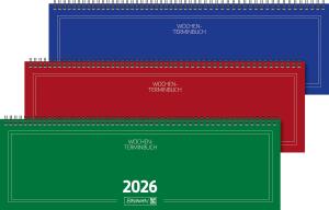 2026 Brunnen Querterminbuch 775 420×137 mm sortiert