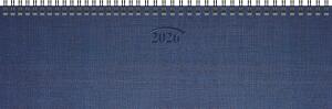 2026 Brunnen Querterminbuch 777 326×102 mm blau