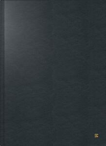 2026 Brunnen Buchkalender 787 A4 Leder sw