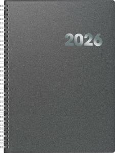 2026 Brunnen Buchkalender 789 A4 grau
