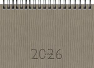 2026 Rido Taschenkalender TM 17/contacter A6 quer grau