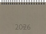 2026 Rido Taschenkalender TM 17/contacter A6 quer grau