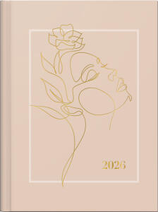 2026 Rido Taschenkalender Premium YL Mini „One Line“ A6 Papier