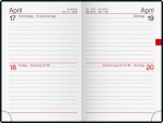 2026 Rido Taschenkalender Industrie II A7 bordeaux