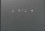 2026 Rido Taschenkalender Septimus A6 quer grau