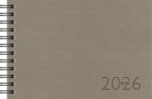 2026 Rido Taschenkalender Septimus A6 quer grau