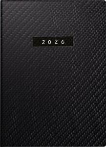 2026 Rido Taschenkalender perfect/Technik I „Carbon“ A6