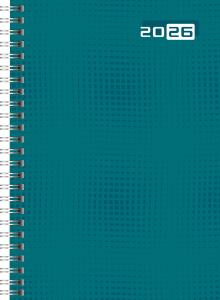 2026 Rido Buchkalender futura 2 A5 Papier petrol