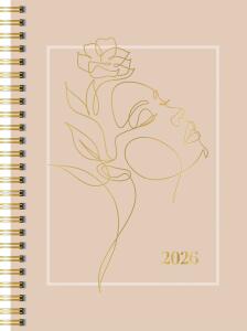 2026 Rido Buchkalender Premium YL „One Line“ A5 Papier