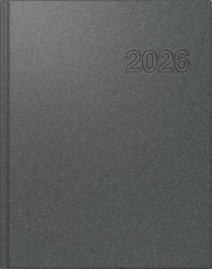 2026 Rido Buchkalender Chefplaner A5 grau