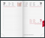 2026 Rido Buchkalender reise-merker 102×172 mm weinrot