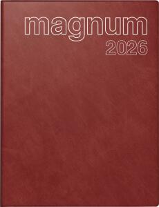 2026 Rido Buchkalender magnum 183×240 mm weinrot