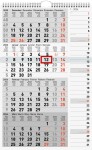 2026 Rido 4-Monatskalender grau 300×490 mm