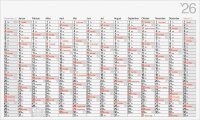 2026 Rido Plakatkalender Office II 1140×685 mm