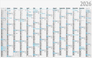 2026 Rido Plakatkalender 1210×770 mm