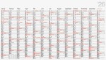 2026 Rido Plakatkalender young design XL 1390×790 mm