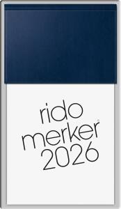 2026 Rido Vormerkbuch Merker 108×201 mm dunkelblau