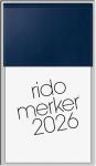 2026 Rido Vormerkbuch Merker 108×201 mm dunkelblau