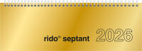 2026 Rido Querterminbuch septant 305×105 mm gold
