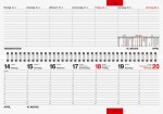 2026 Rido Querterminbuch septant 305×105 mm dunkelblau