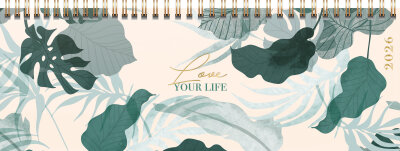2026 Rido Querterminbuch Premium YL „Love“ 297×105 mm Papier