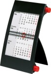 2026 Rido 3-Monats-Tischkalender 90×120 mm rot/sw