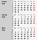 2026 Rido 3-Monats-Tischkalender 90×120 mm rot/sw