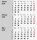 2026 Rido 3-Monats-Tischkalender 90×120 mm blau/sw