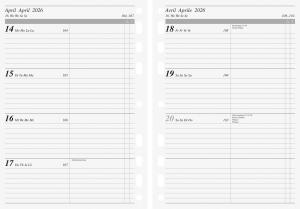 2026 Rido Wochenkalendarium Timeplaner Work A5 sw