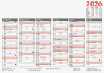 2026 Glocken Tafelkalender A4 quer