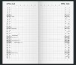 2026 Glocken Sichtkalender 2S/1Mo 9x15cm schwarz