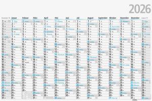 2026 Glocken Plakatkalender A1
