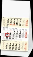 2026 Glocken Dreimonats-Tischkalender 9,7x19cm