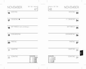 2026 ADINA Wochen-Sichtkalender 9x15cm 1S/1W Einlage