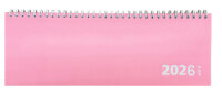 2026 ADINA Tischquerkalender 1W/1S pink Kartondeckel...