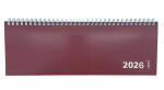 2026 ADINA Tischquerkalender 1W/1S weinrot Kartondeckel...
