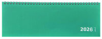 2026 ADINA Tischquerkalender 1W/1S mintgrün Kartondeckel Schreibtischkalender Tischkalender 30x10cm