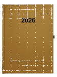 2026 ADINA Buchkalender Chefplaner A5 gold-metallic 1 Tag...