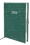 2026 ADINA Buchkalender Chefplaner A5 grün-metallic...
