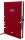 2026 ADINA Buchkalender Chefplaner A5 rot-metallic 1 Tag 1 Seite