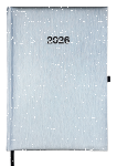 2026 ADINA Buchkalender Chefplaner A5 silber-metallic 1...