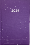 2026 ADINA Buchkalender Chefplaner A5 violett-metallic 1...