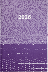 2026 ADINA Buchkalender Chefplaner A5 violett-metallic 1...