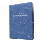 2026 ADINA Dickes Reservierungsbuch A4 metallic-blau 1Tag...