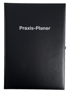 2026 ADINA Praxis-Planer A4 1 Tag auf 1 Seite  schwarz mit Silberprägung